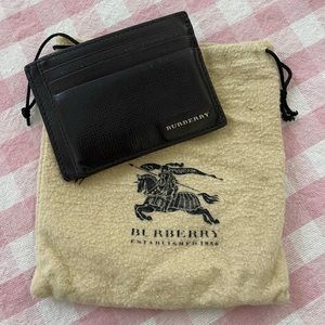 Burberry black mens wallet
